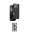 ieg™ iPhone 16 Pro Kılıf Kutup Modern - Siyah Bilvis 3D Mat Cam Ekran Koruyucu