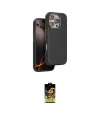 ieg™ iPhone 16 Pro Kılıf Kutup Modern - Siyah Buffer Cam Ekran Koruyucu