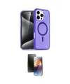 ieg™ iPhone 16 Pro Kılıf Nova Asil Prime - Siyah 3D Antistatik Mat Seramik Nano Ekran Koruyucu