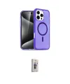 ieg™ iPhone 16 Pro Kılıf Nova Asil Prime - Siyah Bilvis 3D Cam Ekran Koruyucu