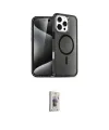 ieg™ iPhone 16 Pro Kılıf Nova Asil Prime - Siyah Bilvis 3D Cam Ekran Koruyucu