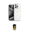 ieg™ iPhone 16 Pro Kılıf Nova Asil Prime - Siyah Buffer Cam Ekran Koruyucu