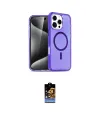 ieg™ iPhone 16 Pro Kılıf Nova Asil Prime - Siyah Buffer Hayalet Cam Ekran Koruyucu