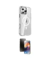 ieg™ iPhone 16 Pro Kılıf Nova Doku - Siyah 3D Antistatik Mat Seramik Nano Ekran Koruyucu