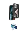 ieg™ iPhone 16 Pro Kılıf Nova Form Koleksiyonu - Siyah 3D Antistatik Cam Ekran Koruyucu