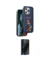 ieg™ iPhone 16 Pro Kılıf Nova Form Koleksiyonu - Siyah 3D Antistatik Hayalet Cam Ekran Koruyucu