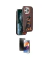 ieg™ iPhone 16 Pro Kılıf Nova Form Koleksiyonu - Siyah 3D Antistatik Mat Seramik Nano Ekran Koruyucu