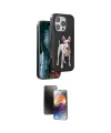ieg™ iPhone 16 Pro Kılıf Nova Form Koleksiyonu - Siyah 3D Antistatik Mat Seramik Nano Ekran Koruyucu