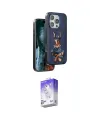 ieg™ iPhone 16 Pro Kılıf Nova Form Koleksiyonu - Siyah Bilvis 5in1 3D Magic Cam Ekran Koruyucu