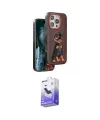 ieg™ iPhone 16 Pro Kılıf Nova Form Koleksiyonu - Siyah Bilvis 5in1 5D Magic Hayalet Cam Ekran Koruyucu