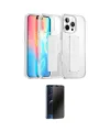 ieg™ iPhone 16 Pro Kılıf Nova Işık Koleksiyonu - Siyah 3D Antistatik Hayalet Cam Ekran Koruyucu