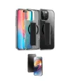 ieg™ iPhone 16 Pro Kılıf Nova Işık Koleksiyonu - Siyah 3D Antistatik Mat Seramik Nano Ekran Koruyucu