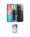 ieg™ iPhone 16 Pro Kılıf Nova Işık Koleksiyonu - Siyah Bilvis 5in1 3D Magic Cam Ekran Koruyucu