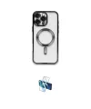 ieg™ iPhone 16 Pro Kılıf Nova Işık Özel Seri - Siyah 3D Antistatik Seramik Nano Ekran Koruyucu
