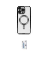 ieg™ iPhone 16 Pro Kılıf Nova Işık Özel Seri - Siyah Bilvis 0.18mm Plus Cam Ekran Koruyucu