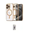ieg™ iPhone 16 Pro Kılıf Nova Işık Özel Seri - Siyah Bilvis 3D Cam Ekran Koruyucu