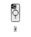 ieg™ iPhone 16 Pro Kılıf Nova Işık Özel Seri - Siyah Bilvis 3D Cam Ekran Koruyucu