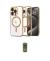 ieg™ iPhone 16 Pro Kılıf Nova Işık Özel Seri - Siyah Joko Magic 5D Hayalet Cam