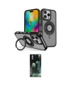 ieg™ iPhone 16 Pro Kılıf Nova Minimal Serisi - Siyah 360 Mat Full Body Arka Koruyucu