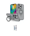 ieg™ iPhone 16 Pro Kılıf Nova Minimal Serisi - Siyah Bilvis 0.18mm Plus Cam Ekran Koruyucu