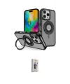 ieg™ iPhone 16 Pro Kılıf Nova Minimal Serisi - Siyah Bilvis 3D Cam Ekran Koruyucu