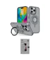 ieg™ iPhone 16 Pro Kılıf Nova Minimal Serisi - Siyah Bilvis 3D Mat Cam Ekran Koruyucu