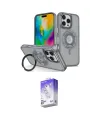 ieg™ iPhone 16 Pro Kılıf Nova Minimal Serisi - Siyah Bilvis 5in1 3D Magic Cam Ekran Koruyucu