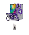 ieg™ iPhone 16 Pro Kılıf Nova Minimal Serisi - Siyah Bilvis Hayalet Cam Ekran Koruyucu