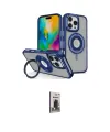 ieg™ iPhone 16 Pro Kılıf Nova Minimal Serisi - Siyah Bilvis Hayalet Cam Ekran Koruyucu