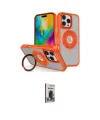 ieg™ iPhone 16 Pro Kılıf Nova Minimal Serisi - Siyah Bilvis Hayalet Cam Ekran Koruyucu