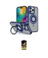 ieg™ iPhone 16 Pro Kılıf Nova Minimal Serisi - Siyah Buffer Cam Ekran Koruyucu