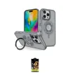 ieg™ iPhone 16 Pro Kılıf Nova Minimal Serisi - Siyah Buffer Cam Ekran Koruyucu