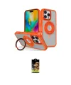 ieg™ iPhone 16 Pro Kılıf Nova Minimal Serisi - Siyah Buffer Cam Ekran Koruyucu