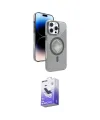 ieg™ iPhone 16 Pro Kılıf Nova Modern Prime - Siyah Bilvis 5in1 5D Magic Hayalet Cam Ekran Koruyucu