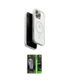 ieg™ iPhone 16 Pro Kılıf Pusula Form Serisi - Şeffaf 360 Full Body Arka Koruyucu
