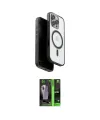ieg™ iPhone 16 Pro Kılıf Pusula Form Serisi - Şeffaf 360 Full Body Arka Koruyucu