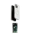ieg™ iPhone 16 Pro Kılıf Pusula Form Serisi - Siyah 360 Mat Full Body Arka Koruyucu
