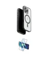 ieg™ iPhone 16 Pro Kılıf Pusula Form Serisi - Siyah 3D Antistatik Cam Ekran Koruyucu