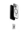 ieg™ iPhone 16 Pro Kılıf Pusula Form Serisi - Siyah Bilvis 3D Cam Ekran Koruyucu