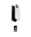 ieg™ iPhone 16 Pro Kılıf Pusula Form Serisi - Siyah Buffer Hayalet Cam Ekran Koruyucu