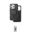 ieg™ iPhone 16 Pro Kılıf Pusula Işık Koleksiyonu - Siyah Bilvis 3D Cam Ekran Koruyucu