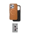 ieg™ iPhone 16 Pro Kılıf Pusula Işık Koleksiyonu - Siyah Bilvis 3D Mat Cam Ekran Koruyucu