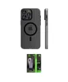 ieg™ iPhone 16 Pro Kılıf Pusula Minimal Koleksiyonu - Şeffaf 360 Full Body Arka Koruyucu
