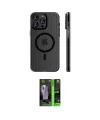 ieg™ iPhone 16 Pro Kılıf Pusula Minimal Koleksiyonu - Şeffaf 360 Full Body Arka Koruyucu