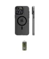ieg™ iPhone 16 Pro Kılıf Pusula Minimal Koleksiyonu - Siyah Joko Magic 5D Hayalet Cam