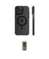 ieg™ iPhone 16 Pro Kılıf Pusula Minimal Koleksiyonu - Siyah Joko Magic 5D Hayalet Cam