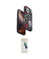 ieg™ iPhone 16 Pro Kılıf Siluet Doku - Şeffaf Pasifik Cam Ekran Koruyucu