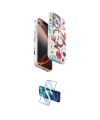 ieg™ iPhone 16 Pro Kılıf Siluet Doku - Siyah 3D Antistatik Cam Ekran Koruyucu