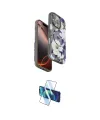 ieg™ iPhone 16 Pro Kılıf Siluet Doku - Siyah 3D Antistatik Cam Ekran Koruyucu