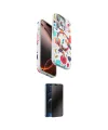 ieg™ iPhone 16 Pro Kılıf Siluet Doku - Siyah 3D Antistatik Hayalet Cam Ekran Koruyucu